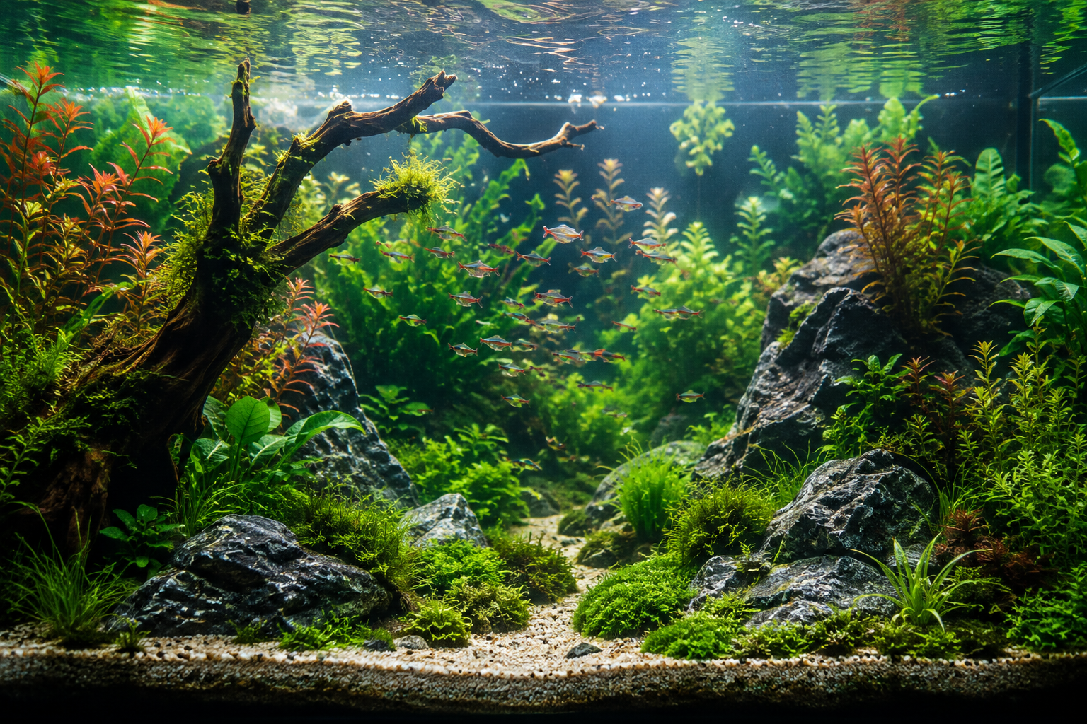 Il mio acquario piantumato d'acqua dolce